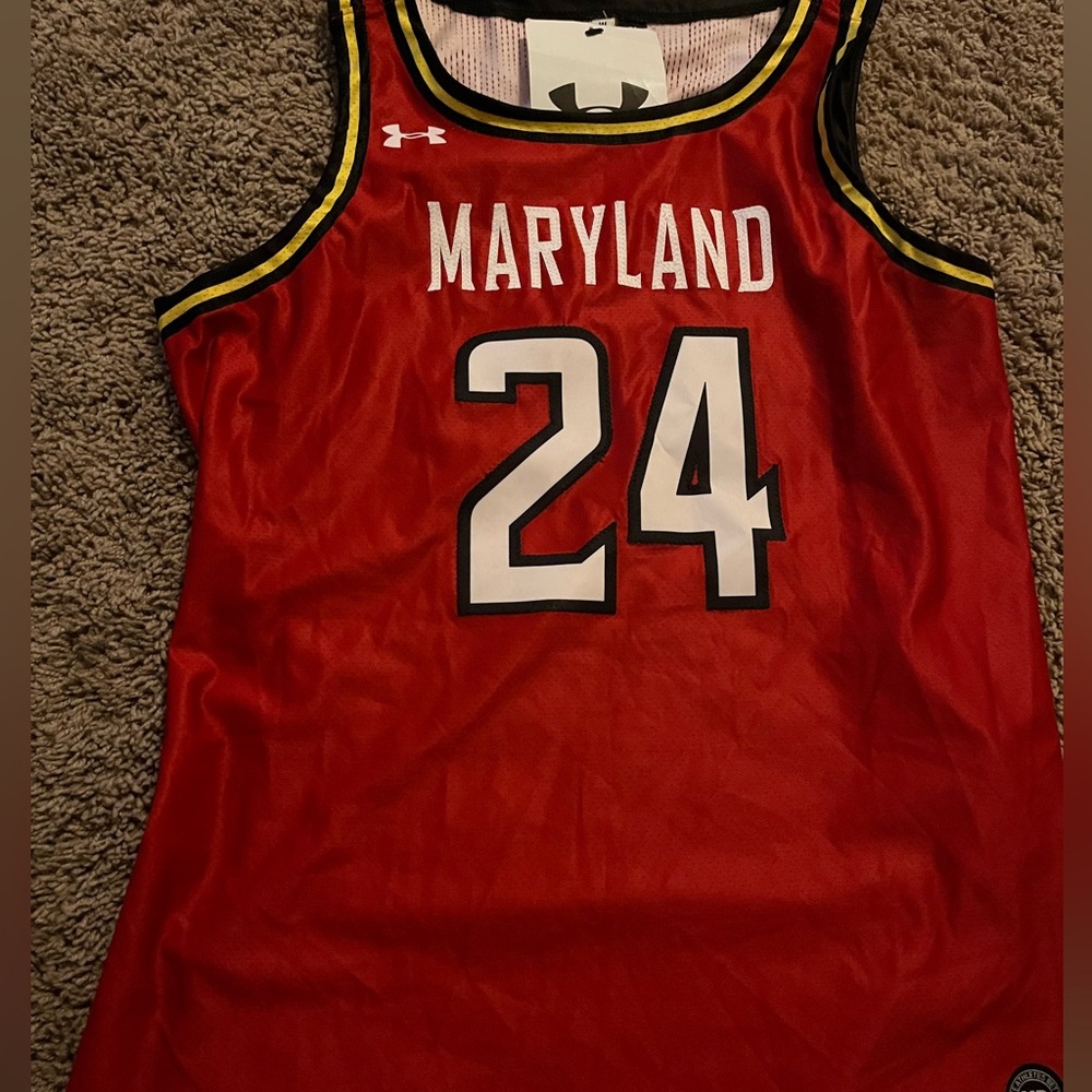 Under Armour women Winter 2021 retro ll Basketball Jersey for Maryland